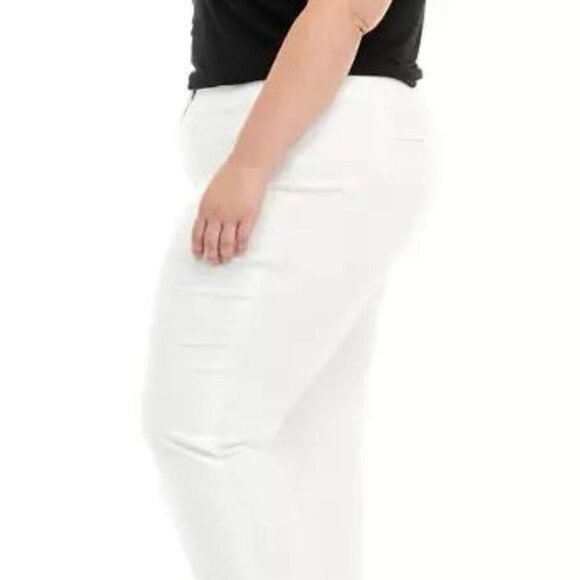 Anne Klein Plus Size Stretch Bowie Pants NWT – White 20W - Picture 2 of 4